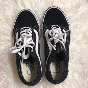 Old Skool Vans Womens 7.5 Black